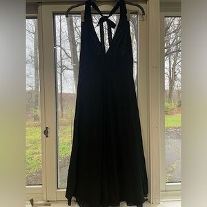 J. Crew Black Halter Dress